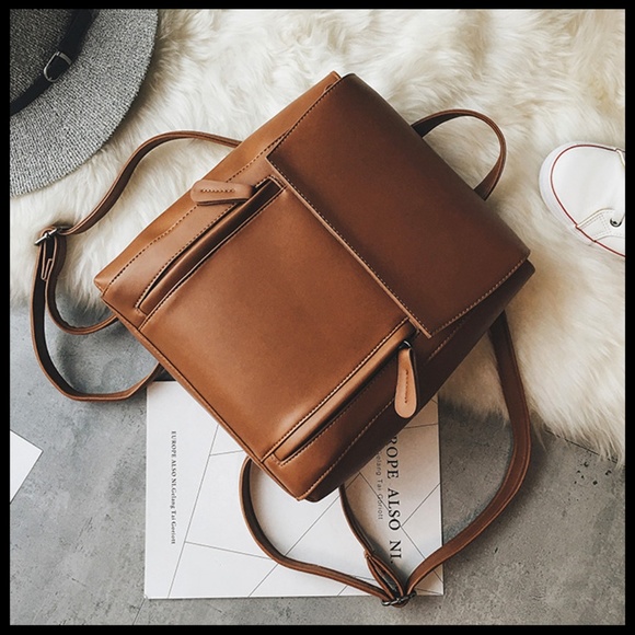 Brand new cognac backpack. - Picture 6 of 8